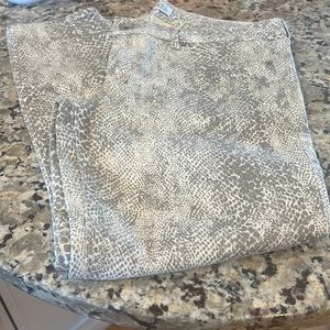 Express python printed jeans